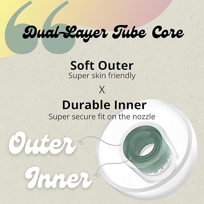 SpinFit Omni for True Wireless Earbuds & IEMs - L - Patented Silicone Eartips for Replacement (1 Pair) (3.7 mm Nozzle Dia.)