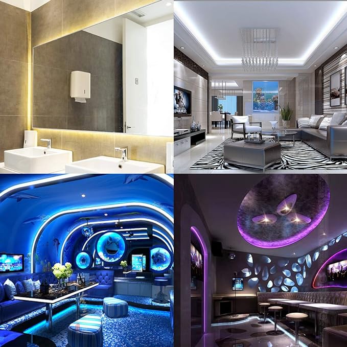 BTF-LIGHTING RGBW LED Strip Lights,UL Listed,5050 4 Colors in 1 RGB + 2700K-3000K Warm White,12V DC,16.4ft/5m 60LEDs/m 12mm Black PCB, IP67 Waterproof for Home Decoration(No Adapter or Controller)