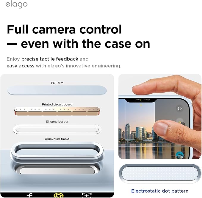 elago for iPhone Air Case, Premium Magnetic Silicone Case, Compatible with MagSafe, Liquid Silicone Material, Protective Cover, Shockproof, Slim Phone, 6.5 inch (Light Blue)