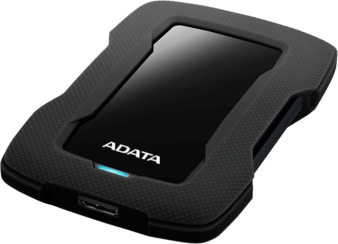 ADATA HD330 2TB USB 3.1 Shock-Resistant Extra Slim External Hard Drive Black (AHD330-2TU31-CBK)
