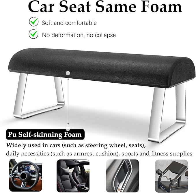 Waterproof Footrest, Upgraded High Elasticity Foot Rest Under Desk Footrest, Ergonomic Foot Rest for Under Desk at Work, Highly Supportive, No Deformation, Black