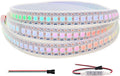 WS2812B RGB LED Strip, Individually Addressable LED Strip, Chasing Effects Dream Color 5050SMD 3.2FT 144 LED Pixel Strip Rope Light DC 5V (White PCB 1M 144Pixels/m Waterproof IP67)