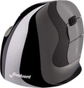 Evoluent – Inventor of The Vertical Mouse – VMDLW Ergonomic Vertical Mouse Right Hand Large USB Wireless, Sculpted for Comfort, Reduces Wrist Strain, 4 Speeds, 6 Customizable Buttons in Windows