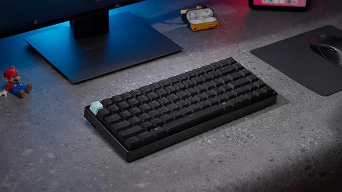Keychron K2 HE QMK Wireless Gaming Custom Mechanical Keyboard, 2.4 GHz/Bluetooth/Wired 96% Layout Hot-Swappable Programmable RGB Backlit Gateron Magnetic Switches for Mac Windows Black