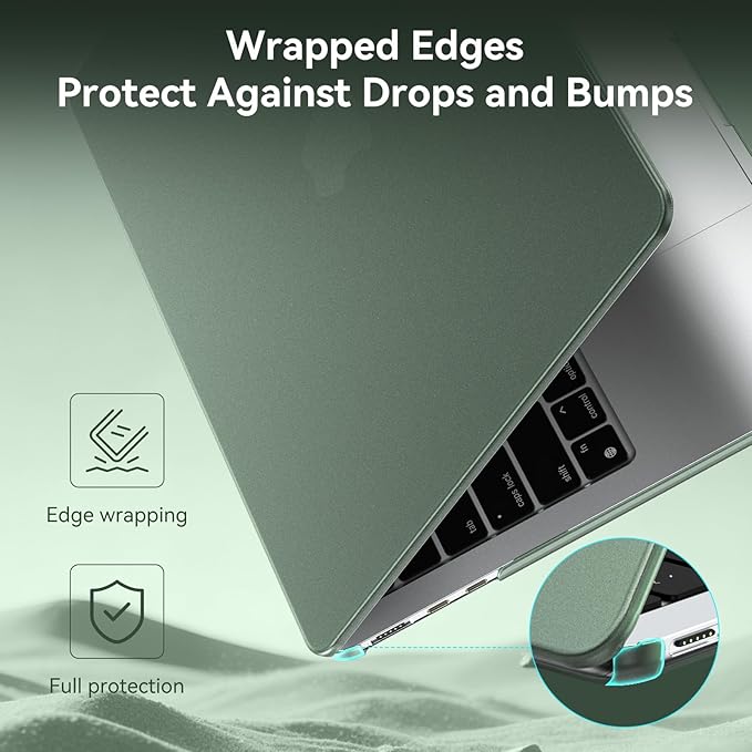 BlueSwan for MacBook Air 13 inch Case, M5 M4 M3 M2 2026-2022 A3449 A3240 A3113 A2681, 100% Match Official Color, Scratch Resistant, Easy to Snap on, Air 13.6 Hard Shell Protective Laptop Cover