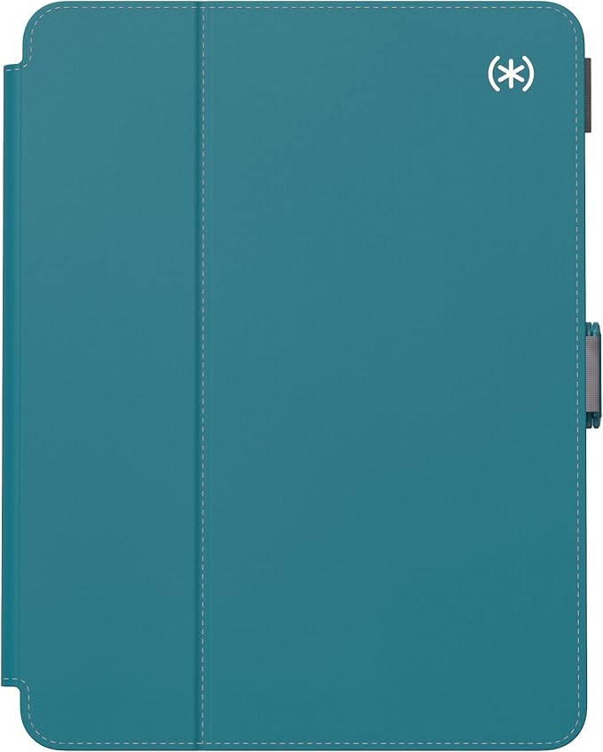 Speck Case for iPad Pro 4th Generation 11 Inch - Drop & Camera Protection, Slim Multi Range Stand, Apple Pencil Holder - Deep Sea Teal/Cloudy Grey/White