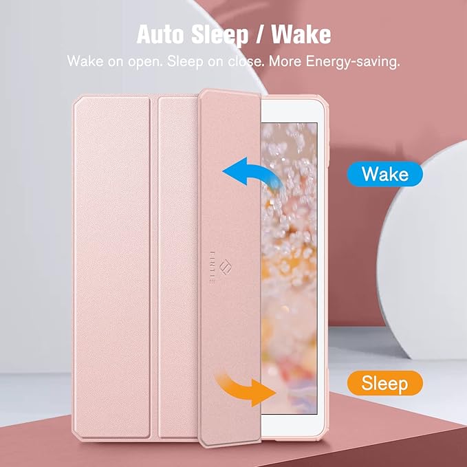 Fintie Hybrid Slim Case for iPad Air 3rd Generation 10.5" 2019 / iPad Pro 10.5 Inch 2017 - [Built-in Pencil Holder] Shockproof Cover with Clear Transparent Back Shell (Rose Gold)