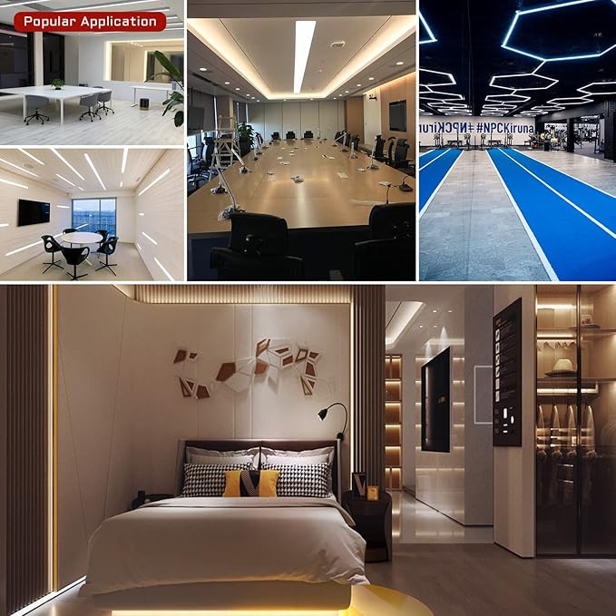 COB LED Strip Lights DC 12V LED Strip Flexible High Density UniformLED Strips,16.4ft 4000K Natural White,CRI 90+,2400LEDs Dimmable Lights for Home Room Decor(No Adapter or Controller)