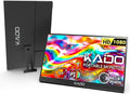 Kado Portable Monitor for Laptop, 15.6" IPS 1920x1080 HDMI Dual USB Type-C Laptop Screen Extender Second Display Kickstand Built-in Speakers for PC, Mac, Tablet, Xbox, PS4/PS5 and Switch