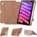 DTTO Case for iPad mini 7 (A17 Pro) 2024 / iPad mini 6 2021 8.3 inch with Pencil Holder, Multi-Angle Magnetic Standing Cover for iPad mini 7th/6th Generation [Auto Wake/Sleep], Rose Gold