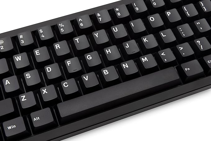 KEEBMONKEY WOBKEY Zen 65 65% Quick Release Wireless Mechanical Keyboard with RGB, CNC Aluminum Case, Hot-Swappable, VIA Support, BT/2.4G/USB-C Gaming Keyboard for Mac/Windows (Lite Black)