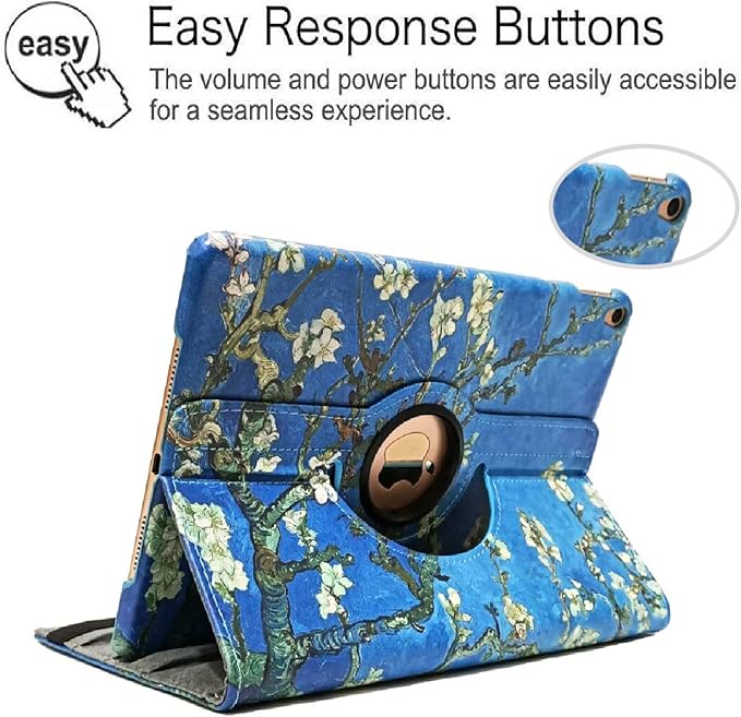 Case for iPad Air (3rd Gen) 10.5" 2019 / iPad Pro 10.5" 2017 Case,360 Degree Rotating Stand Protective Cover, Auto Sleep/Wake