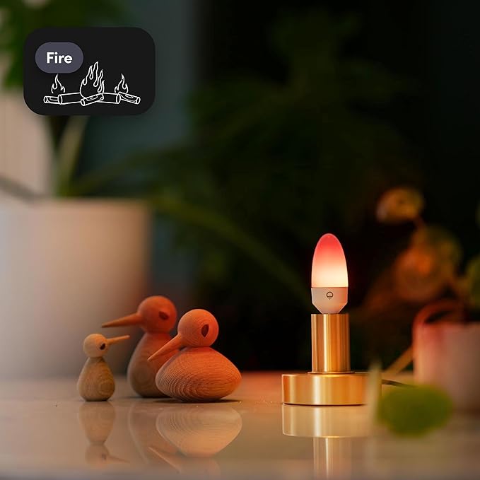 LIFX E12 Candle Color Wi-Fi Smart LED Light Bulb, PolychromeColor, Multi-Zone Dimmable, No Hub Req, App & Voice Control, Compatible with Alexa, Apple HomeKit, Google Assistant & Microsoft Cortana