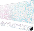 Rcege Large Mouse Pad for Desk - Gaming Mouse Pad with Stitched Edges, Anti-Slip Base for Keyboard and Mouse(Dazzle White, 31.5L x 15.8W inches)