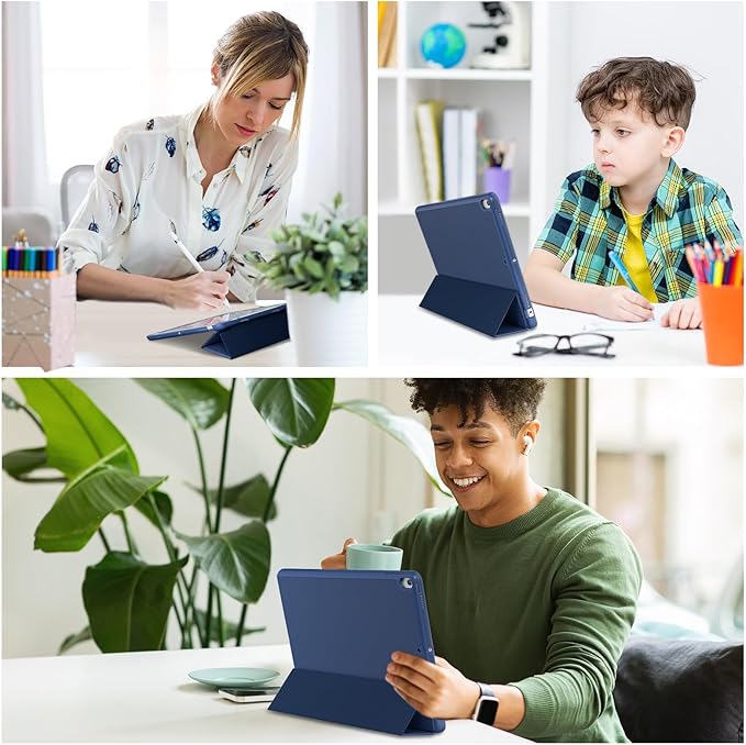 ProCase Smart Case for 10.5” iPad Air 3rd Generation 2019 / iPad Pro 2017, Slim Stand Cover with Pencil Holder Soft TPU Back for Air 3 -Navy