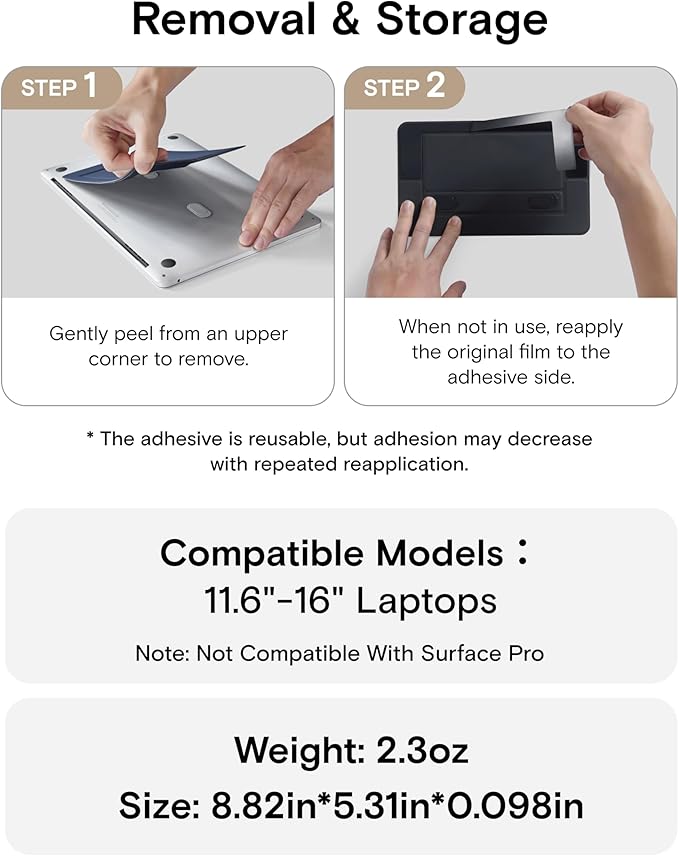 MOFT Laptop Stand for Desk, Adhesive Airflow Laptop Cooling Stand for Heat Dissipation with 2 Adjustable Viewing Angles, Foldable & Portable Computer Stand Compatible with Laptops 11"-16", Jet Black