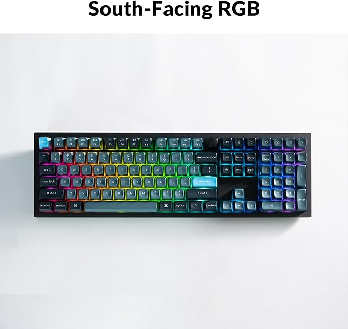 Keychron Q6 Pro Full Aluminum QMK/VIA Programmable Knob Bluetooth Custom Mechanical Keyboard, Full-Size KSA Double-Shot PBT Keycap Hot-Swappable K Pro Silent Red Switch for Mac Windows Linux - Black