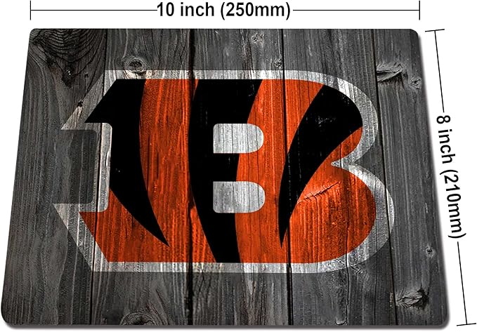 Wood Grain Design Sports Mouse Pad, Non-Slip Rubber Base Mousepad for Computers Laptop Desk, Gaming Mousepad Desk Accessories, Desk Mat Mouse Pad, Office Supplies - Mouse Pads for Desk