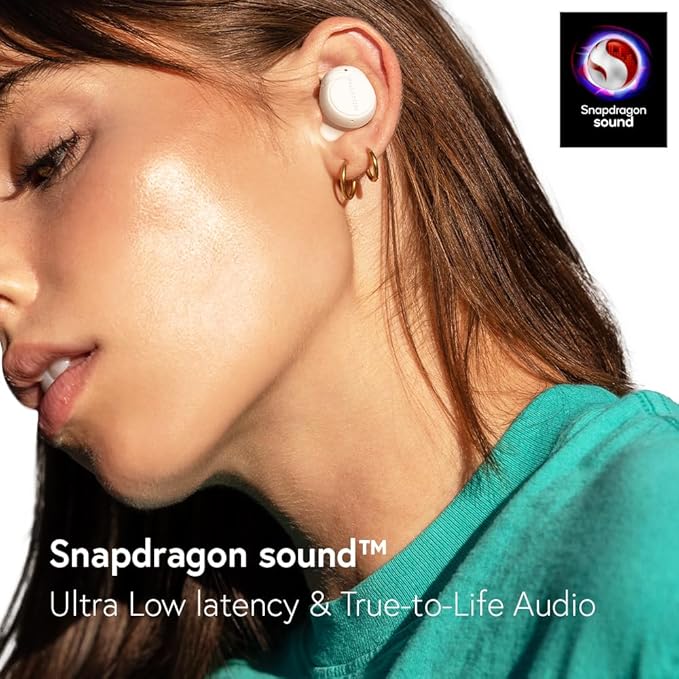 Phiaton Bonobuds Plus Digital Hybrid Active Noise Cancelling True Wireless Earbuds with Qualcomm Snapdragon Sound (Space Black)