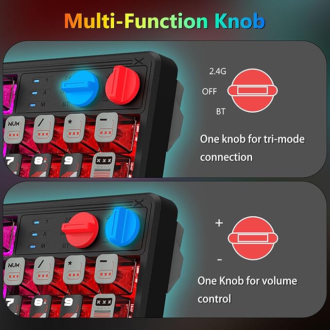 E-YOOSO Wireless Mechanical Keyboard Creamy, Bluetooth/2.4GHz/USB-C Wired, Hot Swappable Pre-Lubed Linear Switches, RGB Backlit, Cyber Mecha Style, Full Size Custom Gaming Keyboard for PC/Mac