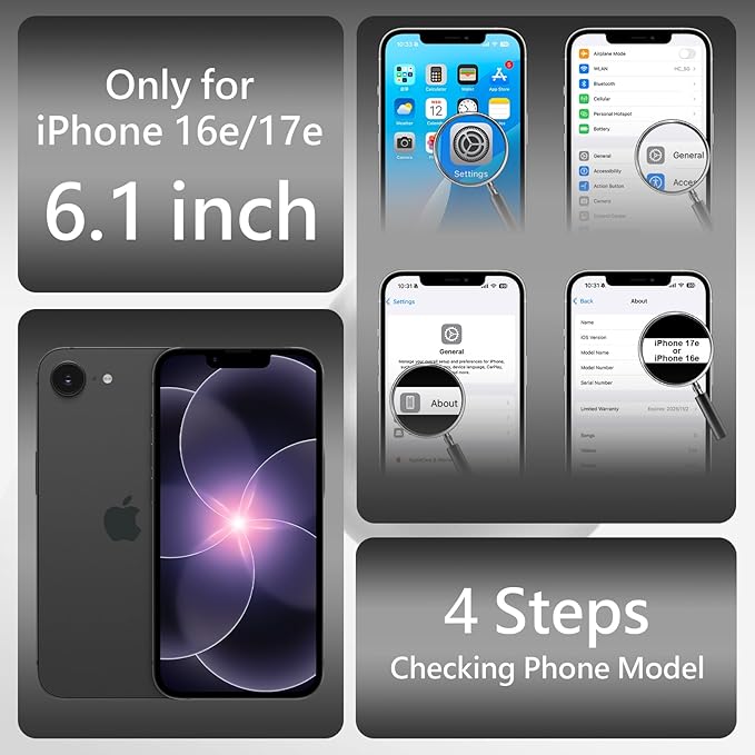FireNova Magnetic for iPhone 17e Case/iPhone 16e Case, Compatible with MagSafe, [Silicone Camera Protection] Microfiber Lining Phone Case, 6.1", White