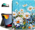 Vimorco for iPad A16 Case 11-inch 2025, for iPad (A16) 11th/10th Generation Case Pencil Holder, Typing Stand & 4 Viewing Angles, Faux Leather Slim Cover, Auto Sleep/Wake, Daisy Flower