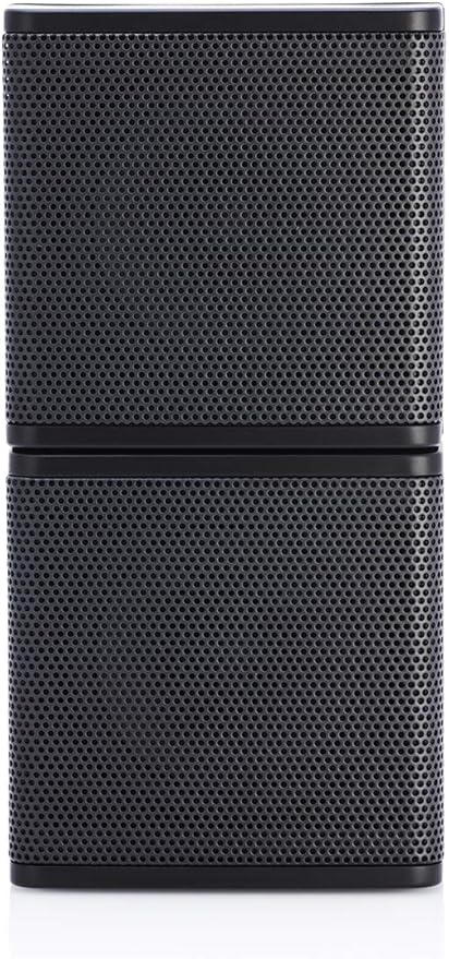 Pure Resonance Audio MC2.5B Dual 2.5” Swiveling Surround Sound Mini Cube Speaker (Pair, Black) (with Brackets)