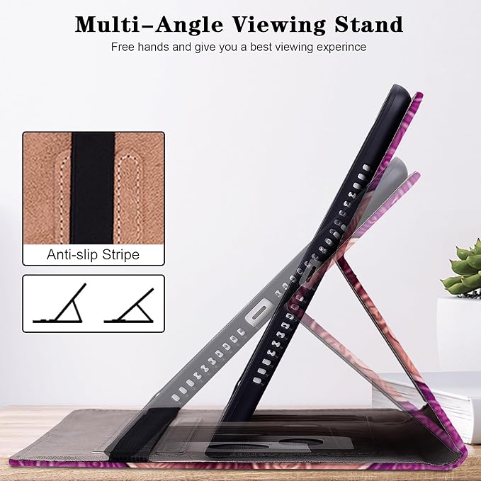 Case for iPad mini 5 (5th Generation,2019), iPad mini 4 3 2 1 Case 7.9 Inch with Auto Wake/Sleep & Elastic Band & Card Slot/Holder, Multi-Angle Viewing Stand Cover - Colorful Butterfly