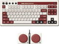 8Bitdo 87 Keys Retro Mechanical Keyboard Bluetooth/2.4G/USB-C, Hot Swappable, Dual Super Programmable Buttons, Volume knob for Windows and Android - Fami Edition