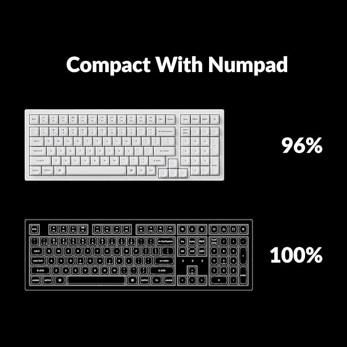 Keychron K4 Pro QMK/VIA Custom Wireless Mechanical Keyboard, Programmable Hot-swappable 100 Keys, RGB Backlight Wired Gaming Keyboard with K Pro Banana Switches for Mac/Windows/Linux - White