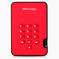 iStorage diskAshur2 HDD 1TB Red | Secure portable hard drive | Password protected | Dust & water resistant | Hardware Encryption