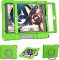 Kids Case for iPad 5th/6th Generation 9.7-inch 2017/2018 Release, Lainergie iPad Air 2 Case with Screen Protector, iPad Pro 9.7 Protective Cover Case Lightweight Shockproof with Handle Stand, Green