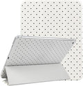 Lovmooful Compatible for iPad 9/8/7 (10.2-Inch,2021/2020/2019 Model,9th/8th/7th Generation) Case with Pencil Holder Cute Polka Dot with Aesthetic Design Soft TPU Trifold Stand Protective-White