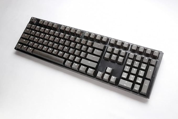 Ducky One 3 Aura Black 100% Mechanical Keyboard: Quack Mechanics Dampening, Hot-Swappable Cherry Red Switches, High-Density PBT Doubleshot Keycaps, RGB, US, Aura Black