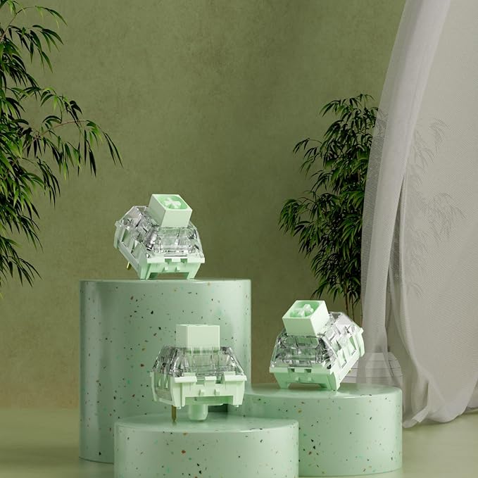 Kailh Box Jade Bamboo Switch,55gf Heavy RGB SMD 3 Pin Switch for Mechanical Gaming Keyboard (108pcs)