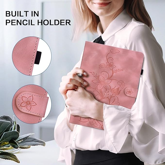 Case for iPad Air 3rd Generation 2019 / iPad Pro 10.5 Inch 2017, Auto Wake/Sleep Supports Pencil Holder Magnetic Clasp Stand Cover, Pink