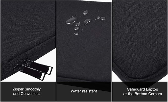 Drawing Tablet Sleeve Case Bag for XP-Pen Deco 01 V3, HUION Inspiroy H1060P/ H950P/ Kamvas 13/Inspiroy 2 Large, Wacom Intuos Pro Medium/Wacom One, Black