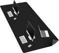 Chihein 71" x 35" 4XL PU Leather Desk Mat (Black/Gray), Huge Mouse Pad, Dual Sided Desk Pad Protector, Waterproof Writing Blotter for Gaming/Office/Home