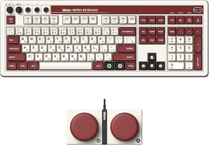 8BITDO Retro 108 Mechanical Keyboard - FAMICOM
