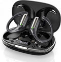 Wireless Sports Earhook Earbuds, Sweatproof Secure-Fit Bluetooth 6.0 Headphones with Hi-Fi Stereo Sound, 80H Playtime, Easy Button Control for Running Workout Gym