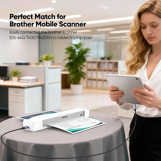 USB C to Micro B 3.0 Cable 6ft, 10Gbps External Hard Drive Micro-B to Type C Cord Data Transfer Replacement for Seagate Toshiba WD My Passport LaCie, Brother Scanner, Laptop, MacBook Pro/Air, Tablet