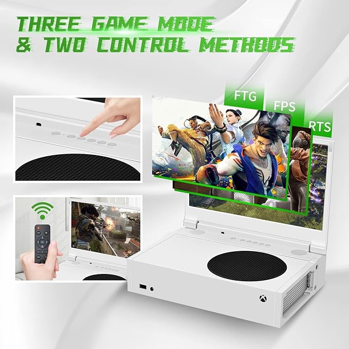 G-STORY 14‘’ Portable Monitor for Xbox Series S, 1080P Portable Gaming Monitor IPS Screen for Xbox Series S（not Included） with Two HDMI, HDR, Freesync, Game Mode, Travel Display for Xbox Series S