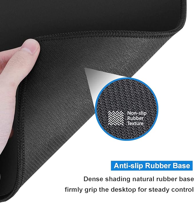 Large Gaming Mouse Pad Red Custom Mouse Pads,Mousepad with Anti-Slip Rubber Base and Stitched Edges Mouse Mat,Big Desk Pad for Computer Keyboard,Office Desk Mat for Desktop,31.5x15.7 Inches