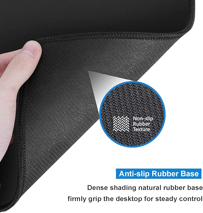 Extra Large Gaming Mouse Pad Design Desk Pad XXL,Mousepad with Non-Slip Rubber Base & Stitched Edges Mouse Mat,Portable Desk Mat for Computer Keyboard Mice Laptop and PC,31.5X15.7 inches