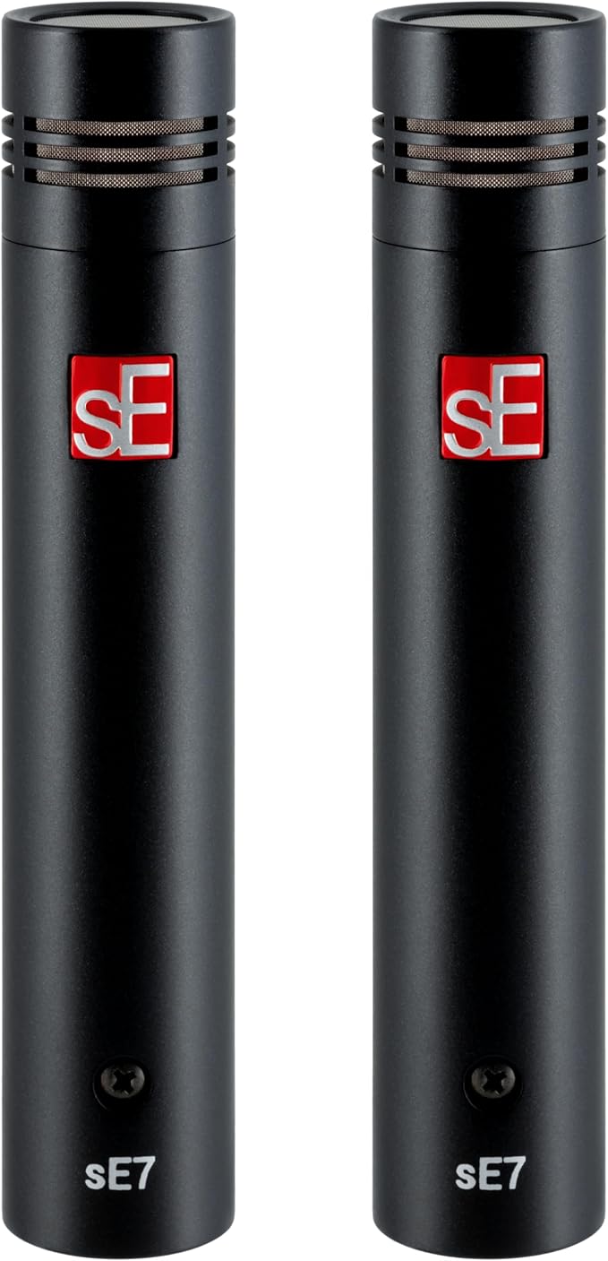 SE ELECTRONICS - sE7 Small Diaphragm Cardioid Condenser Microphone with Clip, Factory Matched Pair