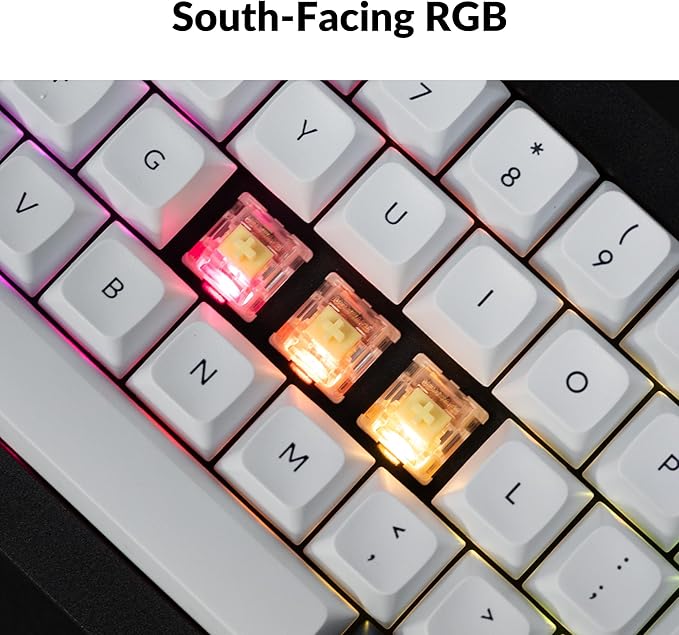 Keychron Q2 Max Wireless Custom Mechanical Gaming Keyboard, QMK/VIA Programmable Knob 2.4 GHz/Bluetooth 5.1/Wired, 65% Compact RGB Hot-Swap with Gateron Banana Switch for Mac Windows Linux - Black