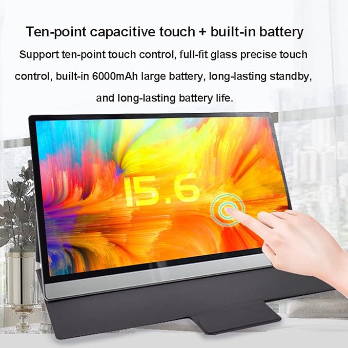 Touch 15.6-Inch Metal Portable Display 4K Mobile Phone Computer Switch External Touch Display