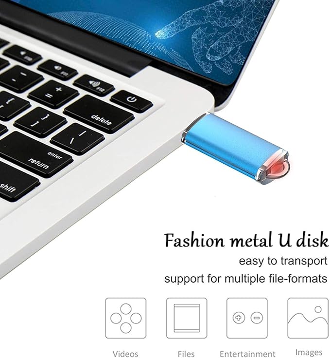USB 3.0 Flash Drive K&ZZ 5 Pack 64GB Flash Drive 3.0 64 GB Thumb Drives 64G Memory Stick Data Drive Flash Stick U Disk, Multicolored