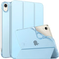 MoKo Case Fit New iPad mini 7 (A17 Pro) 2024, iPad mini 6th Generation Case 2021 (8.3-inch), iPad mini 6 Case, Soft TPU Translucent Frosted Back Cover Case for iPad mini 7th, Sky Blue