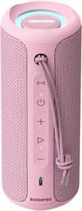 MIATONE Bluetooth Speakers 36W TWS Portable Speaker with Stereo Sound Bass, Bluetooth 5.3 Wireless USB Type C Outdoor Festival Gifts for Mom (Pink)
